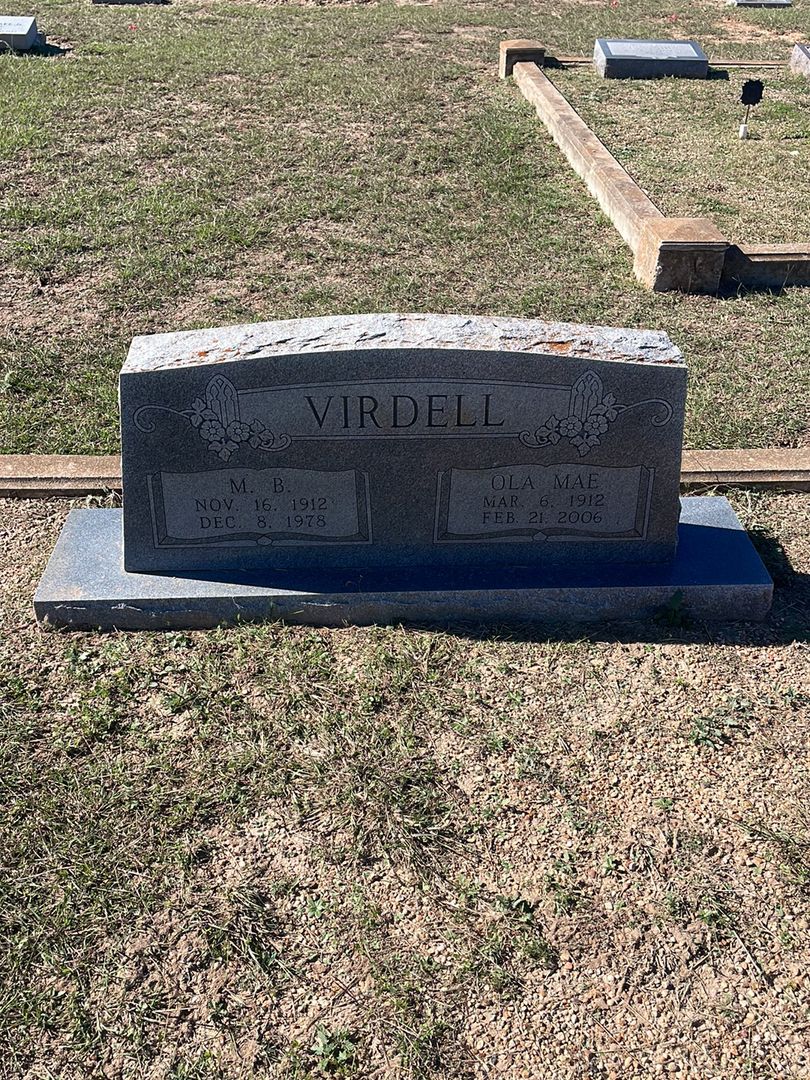 Ola Mae Virdell's grave. Photo 1