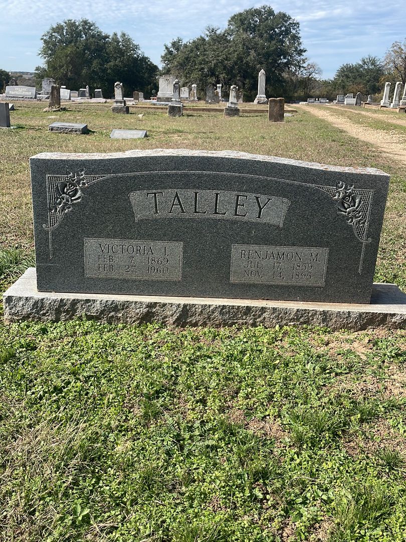 Benjamon M. Talley's grave. Photo 1