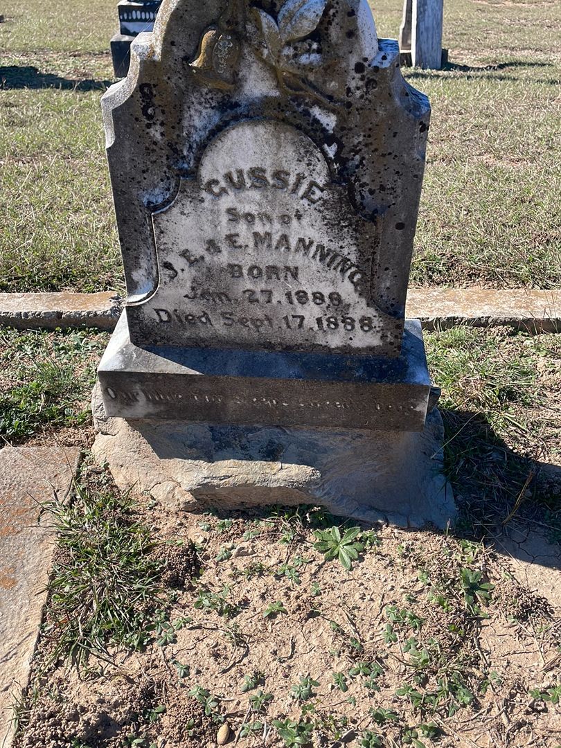 Gussie Manning's grave. Photo 1