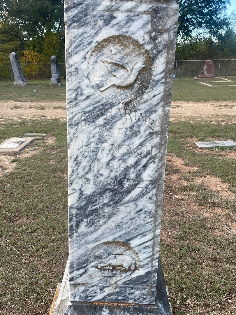Catharine French's grave. Photo 1