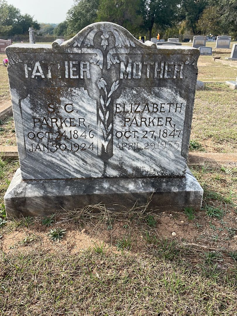 Elizabeth Parker's grave. Photo 1