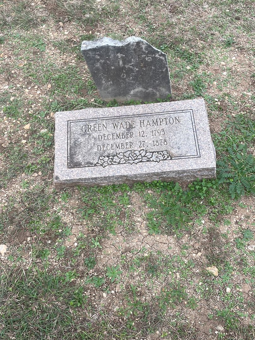 Green Wade Hampton's grave. Photo 1