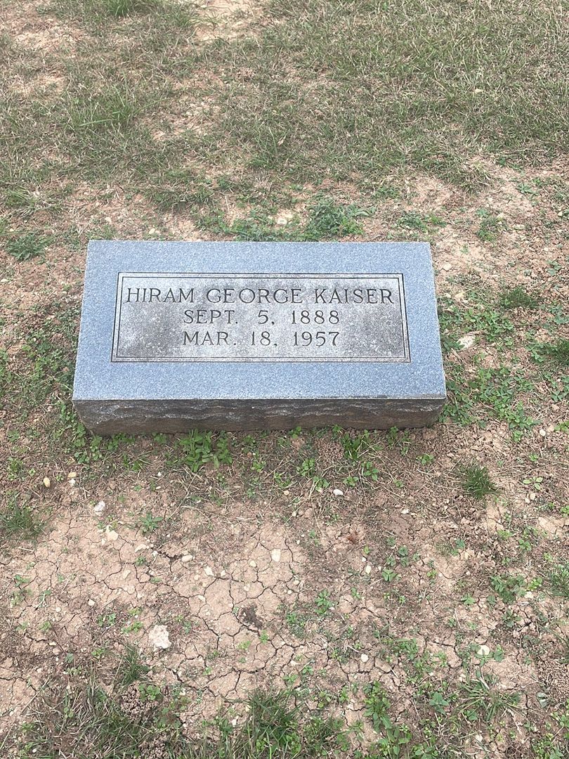 Hiram George Kaiser's grave. Photo 1
