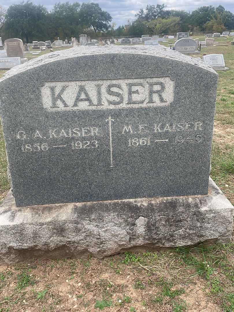 G. A. Kaiser's grave. Photo 1