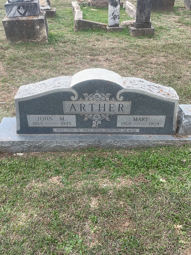 John M. Arther's grave. Photo 1