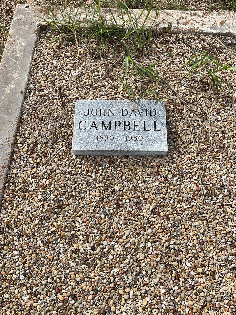 John David Campbell's grave. Photo 1