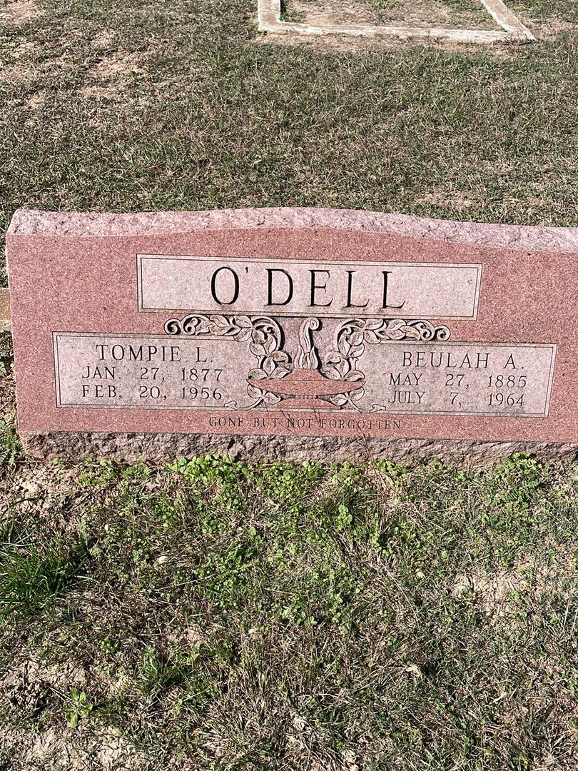 Tompie L. O'Dell's grave. Photo 1