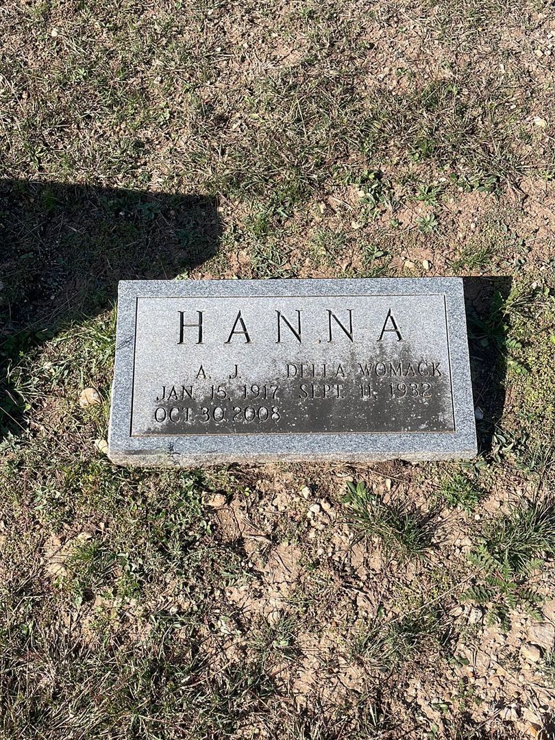 A. J. Hanna's grave. Photo 1