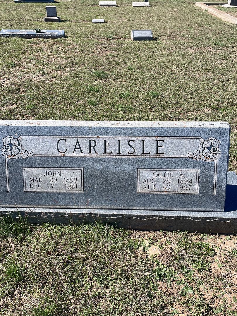 John Carlisle's grave. Photo 1