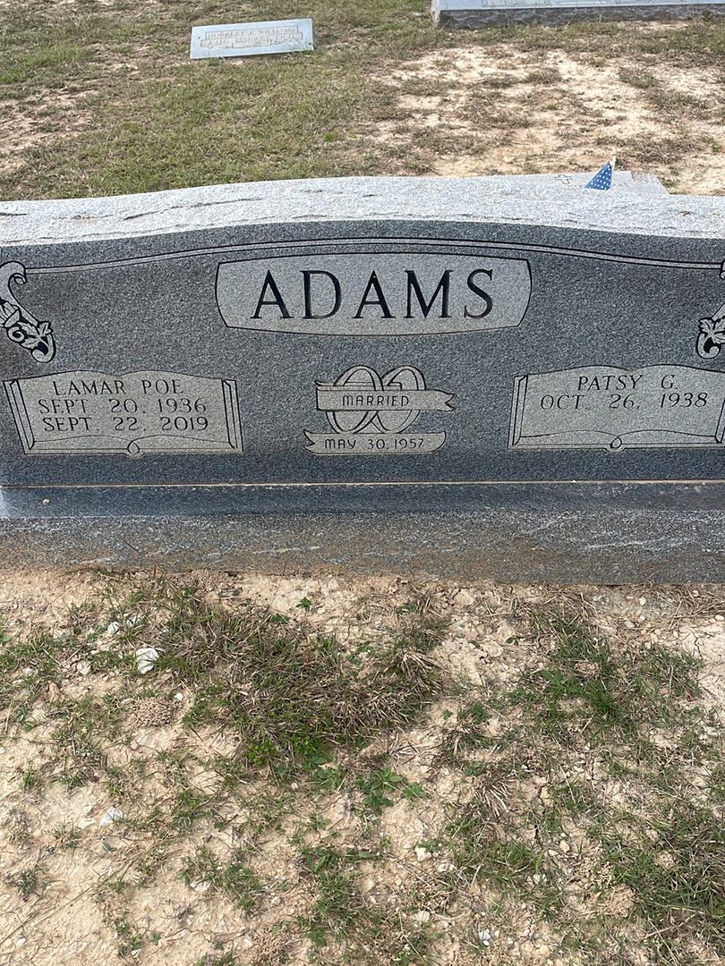 Lamar Poe Adams's grave. Photo 1