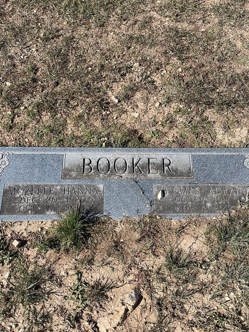 Mozelle Hanna Booker's grave. Photo 1