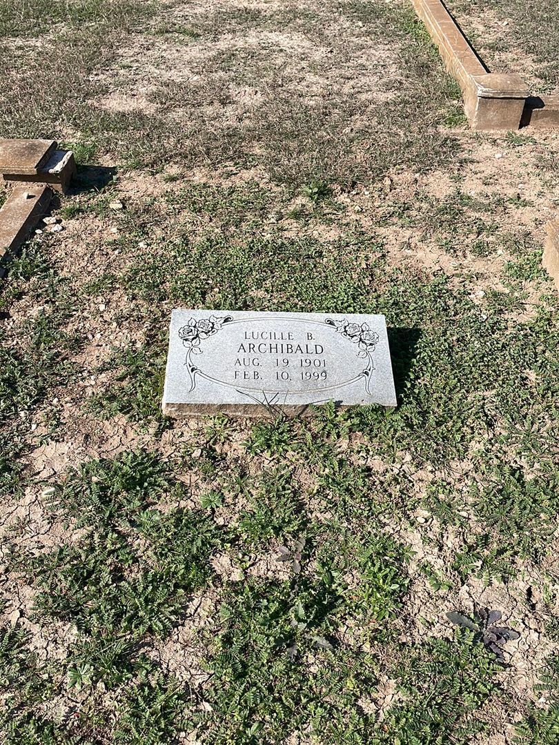 Lucille B. Archibald's grave. Photo 1