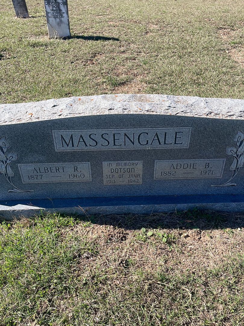 Albert R. Massengale's grave. Photo 1