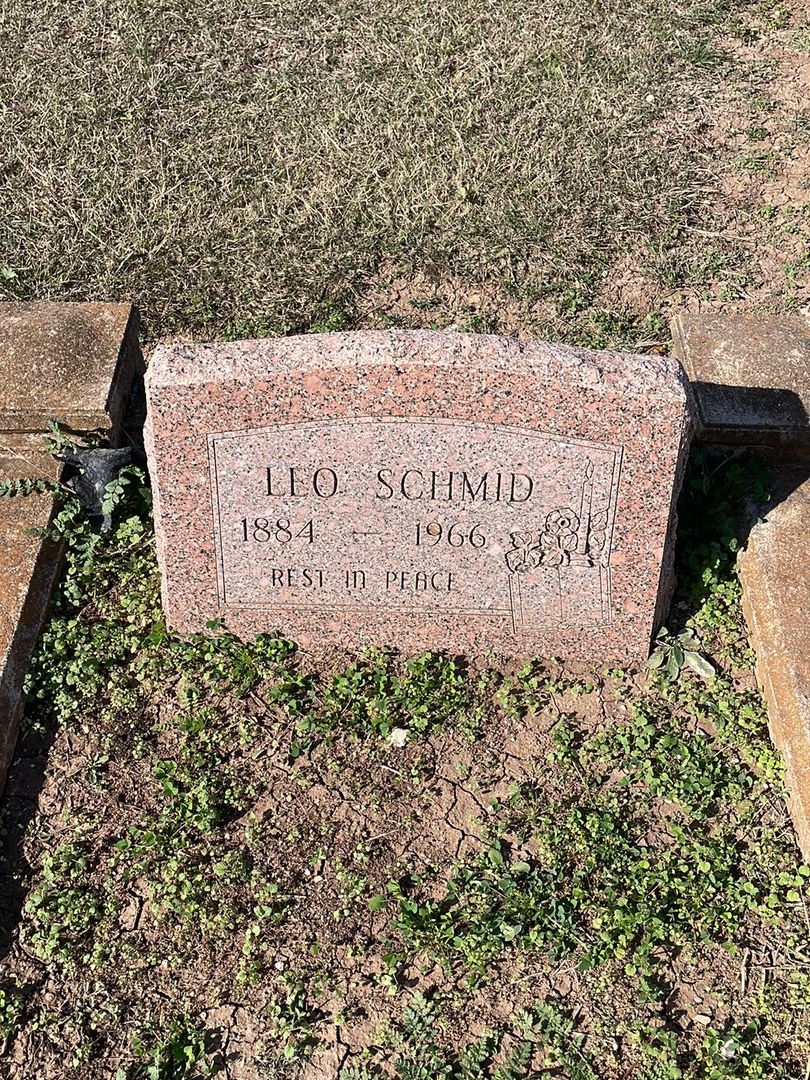 Leo Schmid's grave. Photo 1