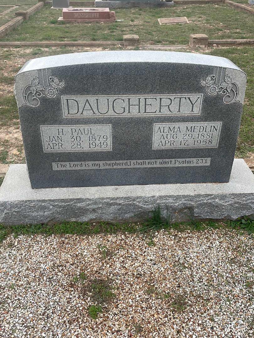 H. Paul Daugherty's grave. Photo 1