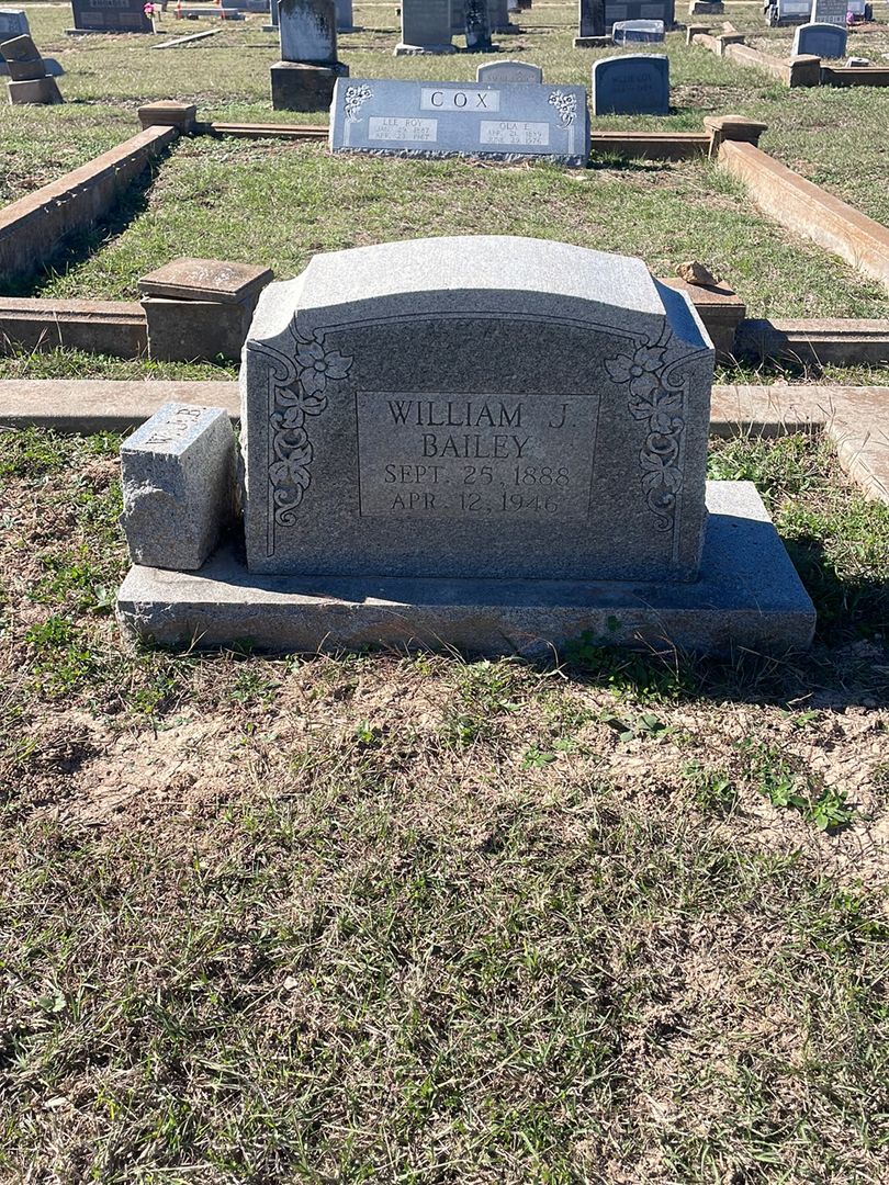 William J. Bailey's grave. Photo 1